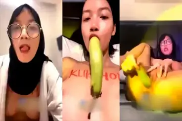 Cewek Cantik Nyari Enak Sendiri Pakai Timun